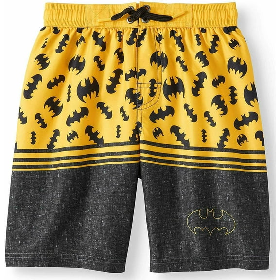 DC Comics Batman Swim Shorts Trunks Boy Size 6/7