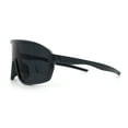 thumbnail image 6 of Mens Geometric Oversized Shield Sport Plastic Wrap Riding Sunglasses Carbon Fiber Print - Black, 6 of 7