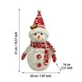 thumbnail image 5 of Gibobby Muñeco de nieve resplandeciente de Navidad, adornos de muñeco de nieve, LED para vacaciones, fiesta de invierno, decoración del(C), 5 of 5