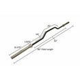 thumbnail image 4 of Ader Olympic 7' Black Cambered Bench Press Bar With Chrome Sleeve, 4 of 4