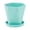 Cyan, variant on Lightweight Plastic Flower Pots for Garden Indoor and Outdoor Plants with Drainage Holes and Trays Thickened Decorative Garden Flower Pots