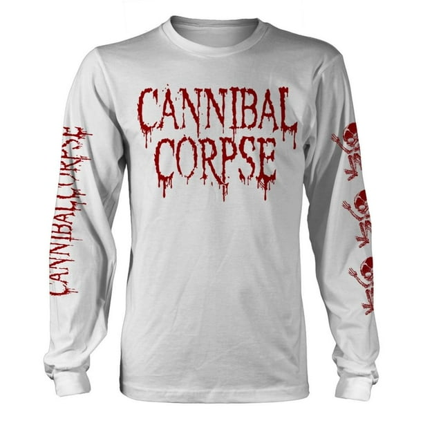 Cannibal Corpse - Camiseta Butchered At Birth de Manga Larga para Adultos Unisex (Blanco)