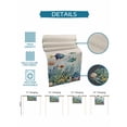 thumbnail image 6 of Cartoon Fish Summer Ocean Coral Table Runner 13x70in Non-Slip Cotton Linen Table Runners, Seaside Animal Linen Texture Dresser Scarves TableRunner for Dinner Kitchen Dining Wedding Party, 6 of 9