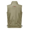thumbnail image 3 of Bcfgryg Outdoor Speed Dry Vest Male Casual Photography Fishing Pocket Vest Jacket Workwear Plus Size Vest Mens Waterproof Jacket Yellow L, 3 of 3