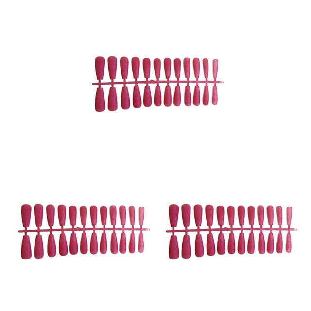 Soidarity 24 Uds. De polvo brillante para uñas postizas, puntas de uñas en forma de T, suministros de bricolaje, decoración de manicura para el salón Type1 NO1 Soidarity CBP449612
