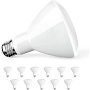 Amico 12 Pack BR30 LED Bulb, 3000K Warm White, E26 Base, Dimmable, Indoor Flood Light for Cans - UL, 120° Beam Angle, Electric