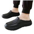 thumbnail image 3 of NGHnuifg Men Sandals Fashionable New Pattern Simple Solid Color Summer Casual Half Drag Flat Bottom Mens Closed Toe Sandals Size 14 Wide Mens Sandals Slide 11 Mens Closed Toe Sandals Size 14, 3 of 9