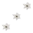 thumbnail image 2 of Cateissary 10 Pieces Christmas Flowers Artificial Simulation Tree Heads Large Decoration Household Ornament Xmas Wedding Flower Type1 NO1, 2 of 6