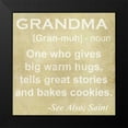 thumbnail image 2 of Greene, Taylor 12x12 Black Modern Framed Museum Art Print Titled - GRANDMA DEFINITION, 2 of 5