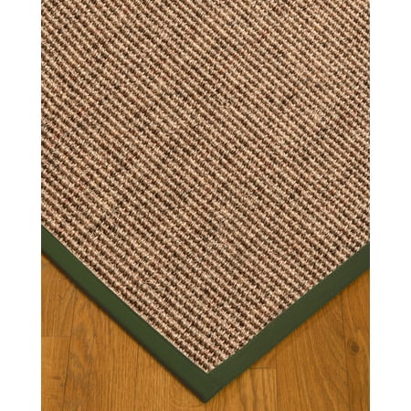 Naturalarearugs Carolyn Custom Sisal Rugs 10 X 10 Green Border