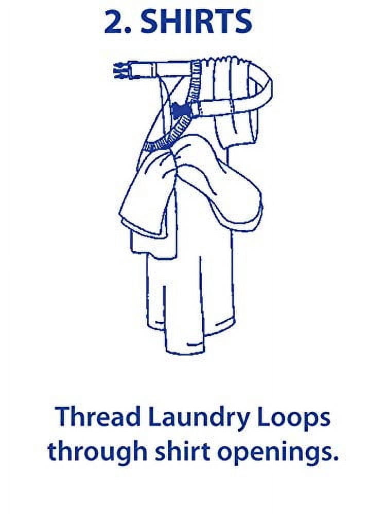 Laundry Loop with Sock Snare, Premium Black Laundering Strap