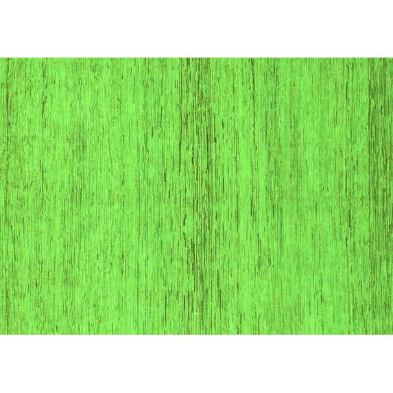 Ahgly Company Indoor Rectangle Abstract Green Modern Area Rugs, 5' x 7'
