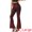 Red, variant on Women's Sparkle Bell Bottoms Stretch Shiny Flare Sequin Pants XL Red