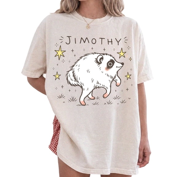 Jimothy Raccoon Graphic T-Shirt for Men and Women, Cute Trash Panda Tee, Sizes S-5XL