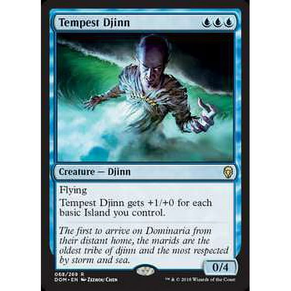 MtG Dominaria Rare Tempest Djinn (Foil) #68