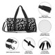 thumbnail image 4 of Fotbe Black Leopard Bolsa Deportiva de Lona Plegable con Estampado, Bolsa de Gimnasio con Bolsillo Seco/Húmedo, Bolsa de Viaje Ultraligera de Gran Capacidad, 4 of 6