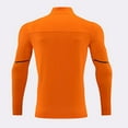 thumbnail image 3 of VSSSJ Men's Long Sleeve 1/4 Zip Athletic Shirts Slim Fit Mock Neck Quick Dry Hiking Shirts Muscle Lightweight Gym Running T Shirt Orange XXXXL, 3 of 3