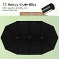 thumbnail image 4 of Gymax 15FT Outdoor Double-Sided Twin Patio Umbrella Sun Shade Crank Market Base Black, 4 of 8