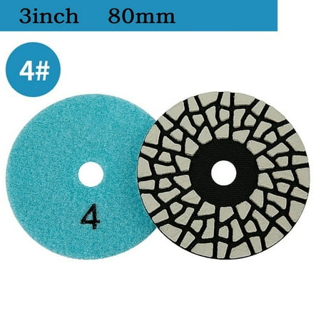 

BCLONG 1PC 3 Inch 80mm 4 Steps Dry Diamond Polishing Pads for Granite Polishing Tool