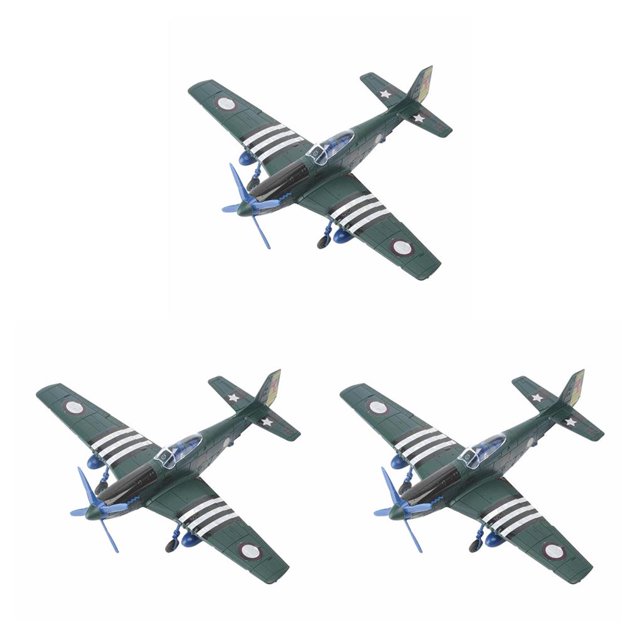Ounissouiy Kit de modelo de ensamblaje de aviones a escala 1:48 para adultos verde Type1