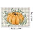 thumbnail image 4 of Costeam Pumpkins Fall Placemats Set of 4, Autumn Maple Leaves Thanksgiving Kitchen Dinning Table Mats Washable Place Mats for Indoor Outdoor Home Decor 32*42cm, 4 of 5