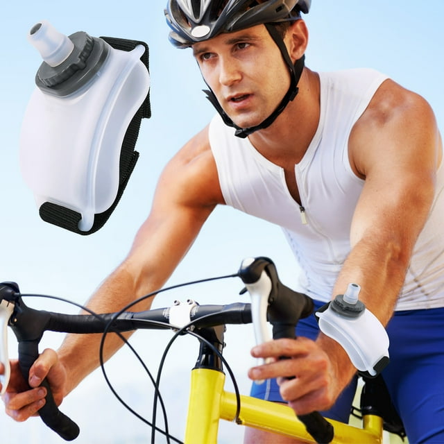 Pisexur Batería de cocina Botella de agua deportiva para correr, de muñeca, capacidad de 200 ml, equipo portátil para montañismo al aire libre. para la cocina del hogar