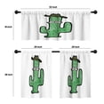 thumbnail image 4 of LALILO Kitchen Curtains and Valances Set of 3 36" Retro Window Treatment Tiers for Window Decor, 4 of 5