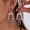 Color1, variant on NICKSUN Christmas Nutcracker Soldier Dangle Earrings for Women, Colorful Enamel Rhinestone Inlay Drop Earrings, Novelty Xmas Holiday Statement Costume Earrings for Party Holiday Gift