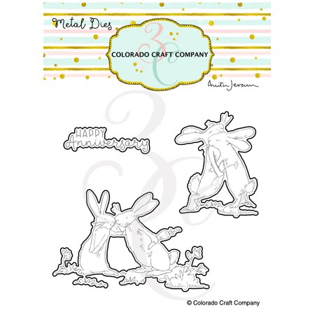 UPC: 0810043854214 | Colorado Craft Company Metal Die Set-Lots Of Love-By Anita Jeram