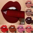 thumbnail image 2 of New Velvet Matte Lip Gloss Sexy Dark Red Moisturizing Liquid Lipstick Waterproof Long Lasting Non-stick Cup Lips Pigments Makeup, 2 of 5