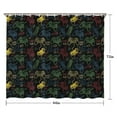 thumbnail image 5 of Colorful Games Sign Black Pattern Shower Curtain 84"x72" ,Bathroom Decorative Shower Curtains Set with 12 Hooks,Modern Waterproof Washable Shower Curtain, 5 of 6