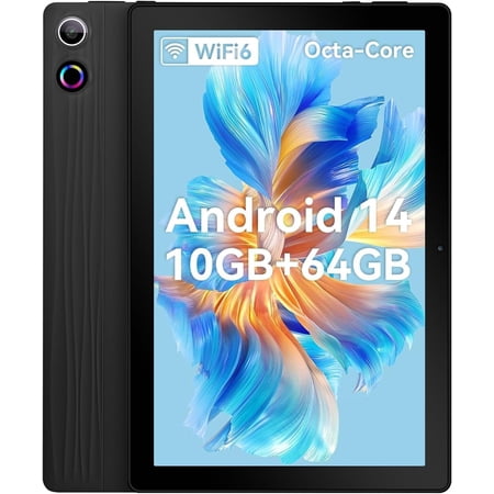 Tablet 10 Inch Android 14 Octa-Core Tablets,10GB+64GB,1TB Expand IPS Scre