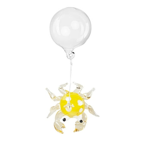 - Floating Glass Aquarium Charm: Yellow Crab - By Ganz
