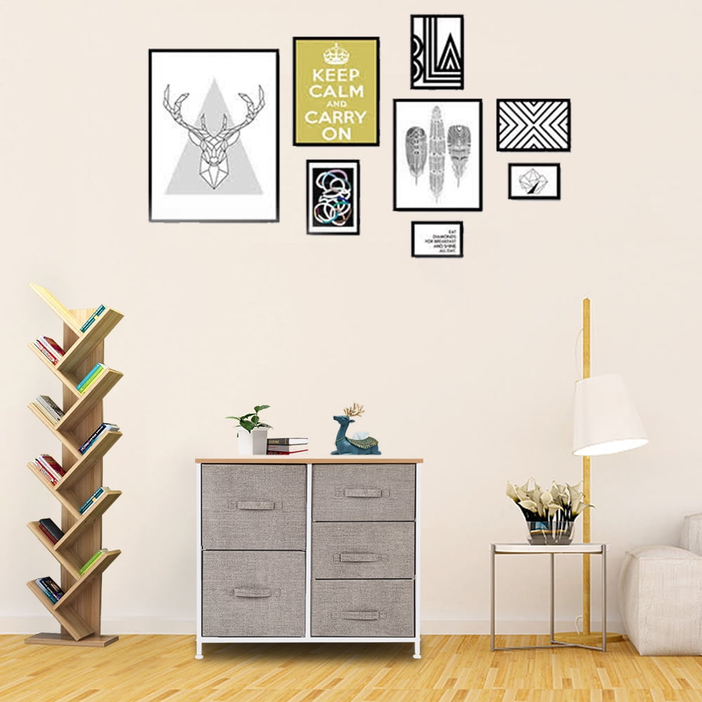 Private Jungle 5 Drawer Dresser Organizer Fabric Storage Chest , End Table Storage Cabinet, Easy Pull Fabric Bins, Wooden Side Table for Bedroom, Hallway, Entryway Closets,Linen/Natural Private Jungle 5 Drawer Dresser Organizer Fabric Storage Chest , End Table Storage Cabinet, Easy Pull Fabric Bins, Wooden Side Table for Bedroom, Hallway, Entryway Closets,Linen/Natural