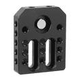 thumbnail image 5 of Aluminum Alloy Monitors Cage Base Plate Cheese Board with Multiple 1/4inch Threaded Mounts for Accessory Expansion Black, 5 of 7