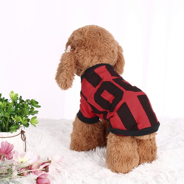 Camiseta para mascotas, perro pequeño, cachorro, ropa para gato, chaleco, tops, disfraz, sudadera, atuendos, rojo, S