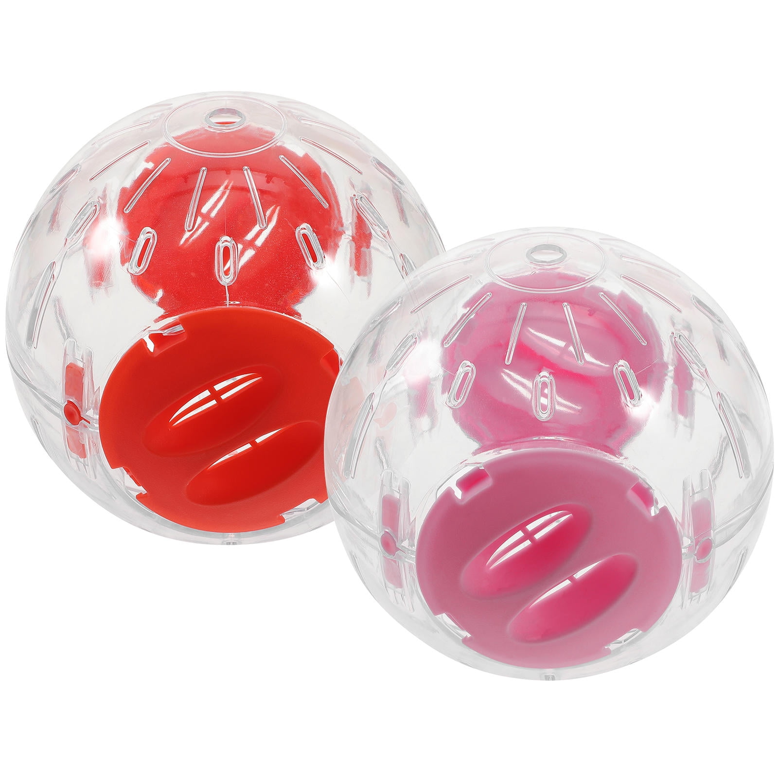 Milisten Clear Hamster Exercise Balls Assorted Color Safe Ventilation 2Pcs