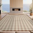 thumbnail image 2 of Design&I 6'x9' Ultra Soft Area Rug, Entryway Checkerboard Grid Farmhouse Plaid Door Front Doormat None Fluffy Washable Non Shedding for Guest Room Bedroom Living Room, 2 of 7