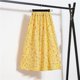 thumbnail image 2 of Gibobby faldas cargo alta nueva con media cintura floral Falda hasta la cadera para mujer(Amarillo, L), 2 of 5