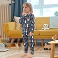 thumbnail image 4 of FORMRS Long Sleeve Top and Pants Pajama Set for Niños 2-Piece Sleepwear, Sizes 18M-8Y, Jolly Snowman, 4 of 6