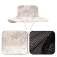 thumbnail image 4 of Sombrero de pescador con sombrilla de poliéster de 60 cm de circunferencia para hombres y mujeres, resistente al desgaste, impermeable, color camuflaje, 4 of 6