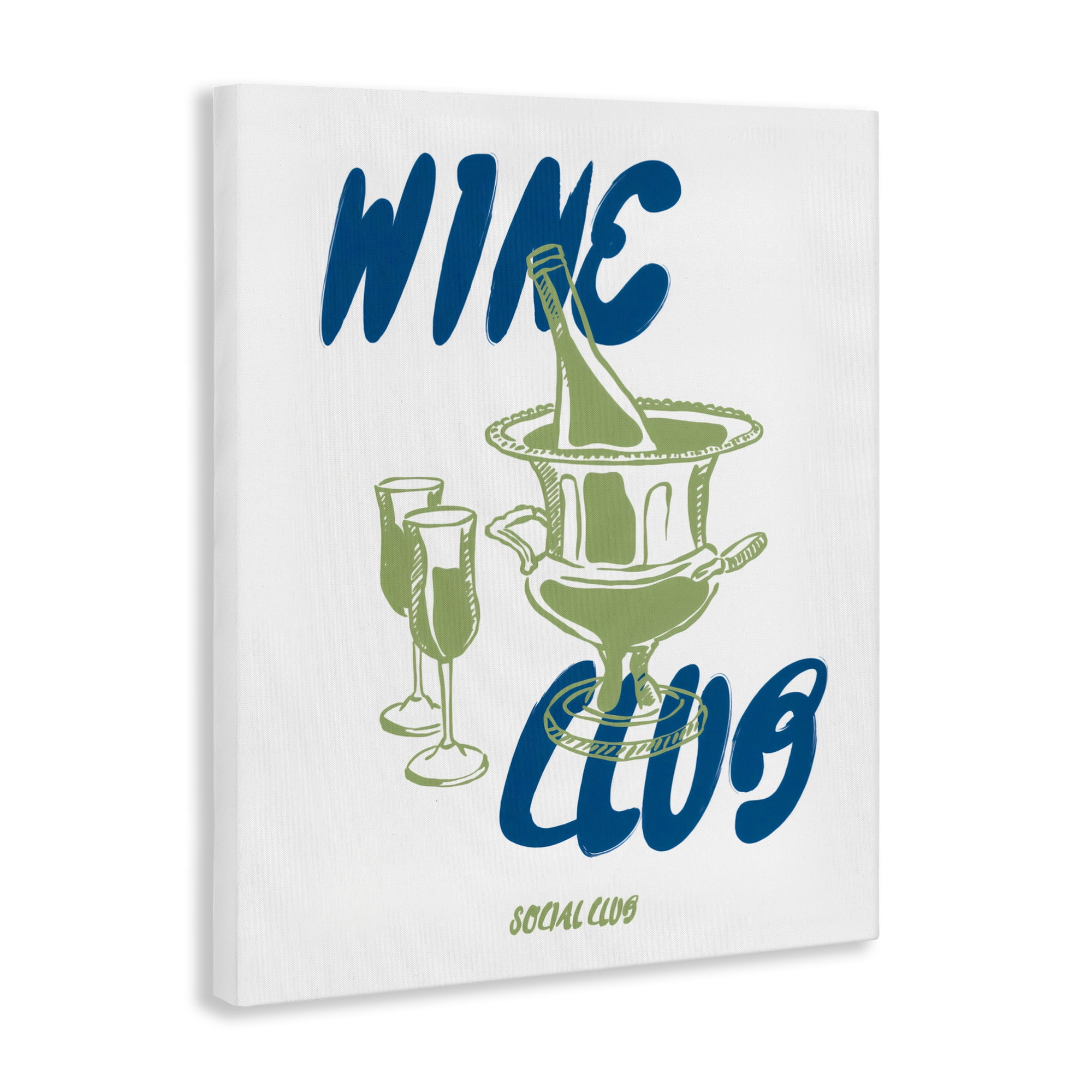 Stupell Industries Wine Club Social Evening Toast Canvas Wall Art, design by The Prints Vibe