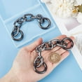 thumbnail image 6 of 2Pcs 16cm Alloy Bag Chain Black Bag Extender Chains Purse Chain Metal Shoulder Bag Strap Extender with Spring Gate Rings for Bag Straps Replacement Accessories, 6 of 9