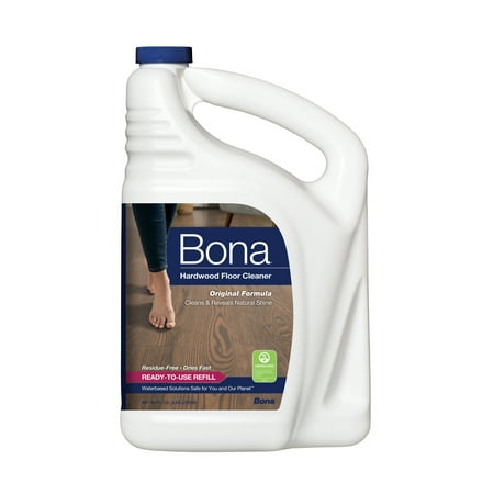 Bona Hardwood Floor Cleaner Refill, 96 fl oz (Best Paste Wax For Hardwood Floors)