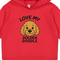 thumbnail image 3 of Inktastic Love My Golden Doodle Brown Toddler Hoodie, 3 of 4