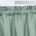 thumbnail image 3 of GlowSol 30"W x 36"L Cafe Curtains Water Resistant Light Filtering Short Tier Curtain for Kitchen Bathroom, Sage Green, 2 Panels, 3 of 7