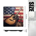 thumbnail image 2 of High Precision Body Weight Scale Smart Bathroom Scales with Large LCD Display(400lbs),Decorative for Bedroom-Acoustic Guitar And American Flag On Wooden Table, 2 of 4