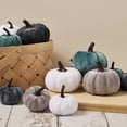 thumbnail image 2 of 12Pcs Small Rustic Velvet Pumpkins Decorative Pumpkins Foam Pumpkins for Fall Thanksgiving Halloween Table Centerpiece Decor, 2 of 7