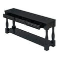 thumbnail image 3 of Fulvari Farmhouse 63" Long Console Table With Drawers & Bottom Open Shelf Storage, 3 of 8
