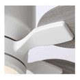 thumbnail image 4 of Luminance Kathy Ireland Home Ion Eco LED 72in Ceiling Fan DC Motor | Hanging Fixture w/ Dimmable Light Kit, Wall Control, & Downrod Mount - Satin White w/ Timber Grey Blades, 4 of 6
